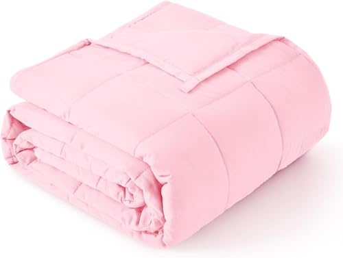 Topblan Couverture lestée Queen Size de 6,8 kg, confortable et rafraîchissante pour adultes, microfibre lourde respirante avec perles de verre, couverture chaude pour lit, canapé, toutes saisons,