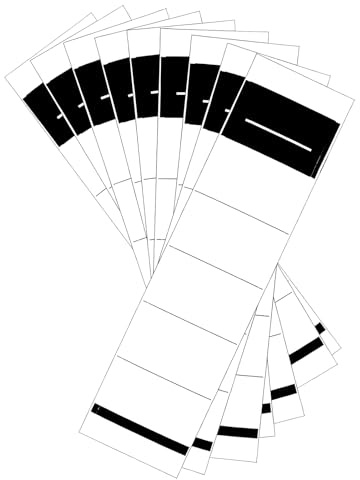 ZHAO GE 100 Stück Ordnerrücken Selbstklebend, 19 x 5,4 cm Ordneretiketten Selbstklebend, Weiß Rückenschilder Aktenordner Aufkleber Rücken für 5cm Schmale Ordner
