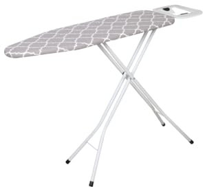 Ironing Board - 90 x 30cm - T Leg Design Folding Non Slip Adjustable Height Lightweight Iron Board Rack