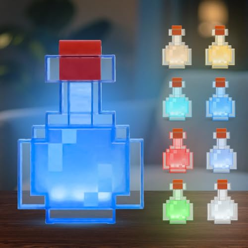 Botella de luz mágica, botella mágica, 8 colores, lámpara artesanal con decoloración al agitar, luz nocturna recargable para regalos infantiles, dormitorio, sala de juegos y decoración de fiestas