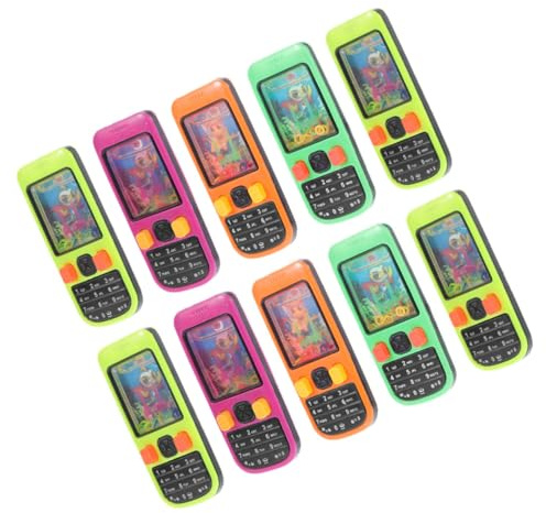 BCOATH 10 Stück Teiliges Wasserspielzeug im Handy Design Gemischt Handliches Wasser ringwurfspiel für Party mitgebsel Reaktion und Farberkennung
