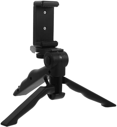 Alipis Supporto Treppiede per Telefono Portatile, Piccolo Treppiede per Cellulare Staffa, Supporto per Telefono per Registrazione Video e Streaming, per Ufficio, Studio e Viaggi