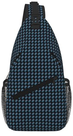 Unik 3D djur delfin tryck kors bröstväska lätt unisex för vandring daglig crossbody axel ryggsäck