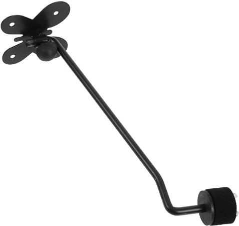 Beaupretty Soporte de Pared Diseño Multifuncional Negro y Fácil Instalación en Metal para Platillos de Batería para Tienda y Hogar