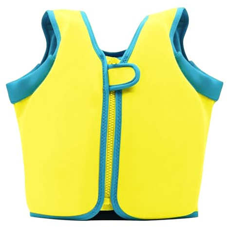 Kids Sleeveless Swim Vest Top, Boys Girls Quick Dry Neoprene Swimming Tank Vest Childrens Swim Jackets with Adjustable Zip Swimwear for Summer Beach Holiday,Pool,Training Outdoor