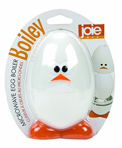 Joie Microwave Egg Boiler – 4-Egg Cooker for Hard, Soft & Medium Boiled Eggs, BPA-Free, Quick & Easy, Microwave Safe, White