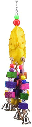 HappyBird | Vogelspielzeug Five Bell Shoe für den Nymphensittich, Grünzügelpapagei, Mohrenkopfpapagei Aber auch für größere Papageien, u.a. Graupapageien geeignet