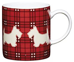 KitchenCraft lustiger Design Espresso-Becher Espressotasse Schotty Hund 80ml - Porzellan