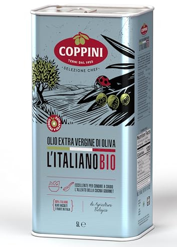 COPPINI TERNI Olio Extra vergine di Oliva Coppini Biologico Italiano - 5 L