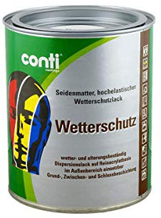 Conti Wetterschutzfarbe 0,75 Liter, RAL 7001: Silbergrau
