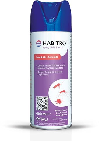 Envu, Habitro Spray Multi Insetto, Insetticida Acaricida, in Bomboletta Spray, 400 ml