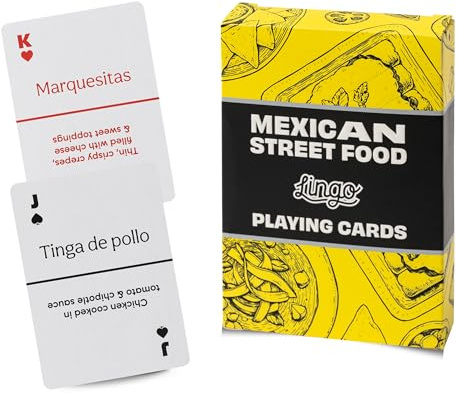 Mexican Street Food Lingo Playing Cards | Mexican Street Food Recipes & Tips | Travel Flashcard Deck