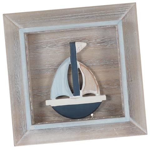 OSALADI Wanddekoration -beleuchtete Wandkunst Aus Holz Mediterranes Design