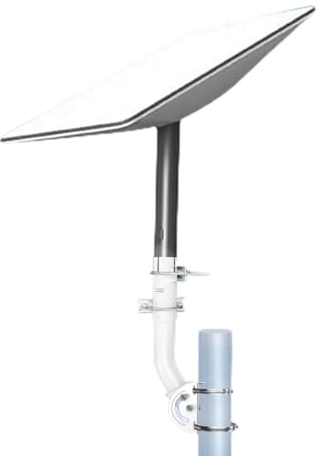 Kit di Montaggio Internet Satellitare per Parabola Rettangolare V2, Supporto Professionale per Tetto Satellitare in Acciaio Inossidabile con Doppia Sicurezza Antivento