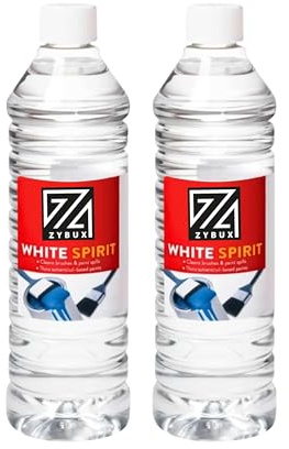 ZYBUX - 2 x WHITE SPIRIT 750ml - Ideal for Paint Thinning, Cleaning & Degreasing