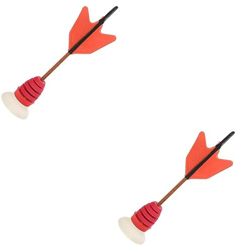HANABASS 2pièces Jeu De Fléchettes à Ventouse pour Accessoire De Jeu Intérieur Amusant Et Sûr Prop Réutilisable pour Activités Familiales Et Compétitions Amicales