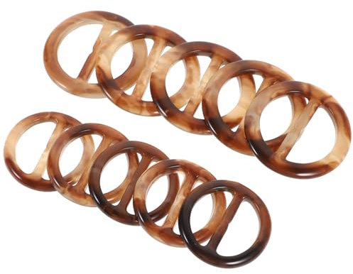 VILLCASE Modisches Clip-set 20-teilig Schal-schiebeschnalle Aus Kunstharz Verstellbarkeit Für T-shirt Schal Dekorative Schnallen Zufällige Farbe