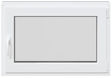 vidaXL Ventana de sótano RISOR 60x90 cm oscilobatiente DIN derecha, ventana de salida, ventana de tolva, ventana en el sótano, pozo de ventana