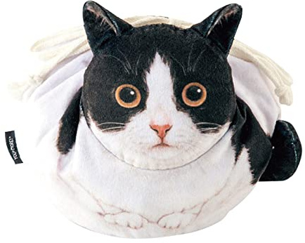 Tillverkad MAD-Up katttoalettväska med dragsko och sabet klossar rolig design med kattunge, resväska organisatör, Svartvit katt, Se référer au descriptif, Se beskrivning