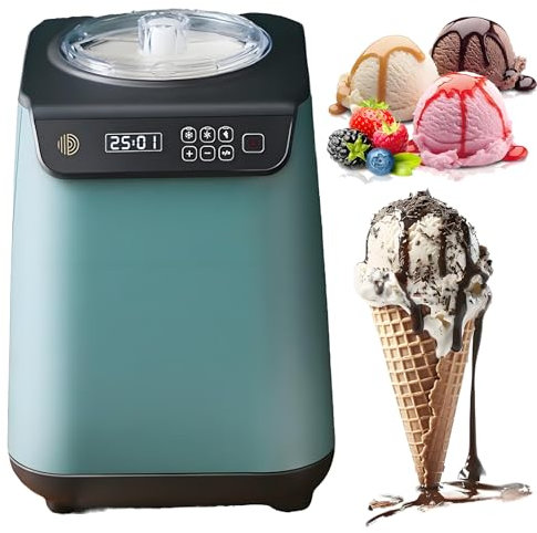 1.2l Ice Cream Makers, Fully Automatic Soft Ice Cream Machine With Lcd Display & Timer, Sorbet Frozen Yoghurt Maker, Homemade Diy Ice-cream For Party Dinners Dessert Shops