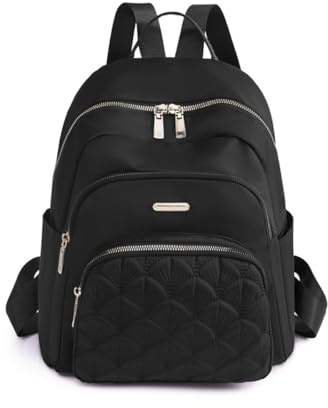 SONARIN Léger Mode Sac à Dos Femme,Portable Polyvalent Sac à Loisir Sacs d'École Cartable Filles,Antivol Sacs à Dos Dames pour Voyage Travail Collège(Noir)
