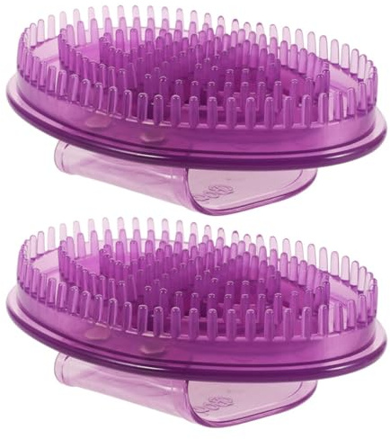 ROMISBABA 2 Stück-pack Cellulite Massagebürste aus Silikon für Haut mit Ergonomischem Design Sanfter Druckpunktmassage für Beine und Bauch im Heim und Reisegebrauch
