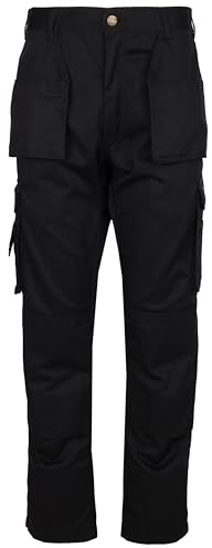 TuffStuff - Pro Work Trousers - Cargo Trousers - Trousers for Men - Triple Stitched Seams - Features Knee Pad Pockets - Mens Work Trousers | Tuck-Away Holster Pockets with YKK Zip & Triple-Stitched Seams - Functional Design
