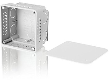 F-tronic Unterputz-Abzweigkasten, 50 mm tief, 80 x 80 mm, Grau, E140, Inhalt: 10, Stück