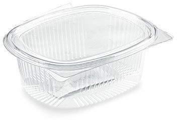 Vaschette in plastica con coperchio, volume 1000 cc (200 pezzi)