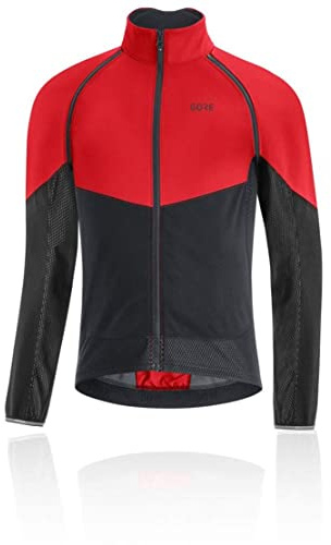 GORE WEAR GORE-TEX INFINIUM, Phantom Giacca da Ciclismo per Uomo, M, Rosso/Nero (Red/Black)