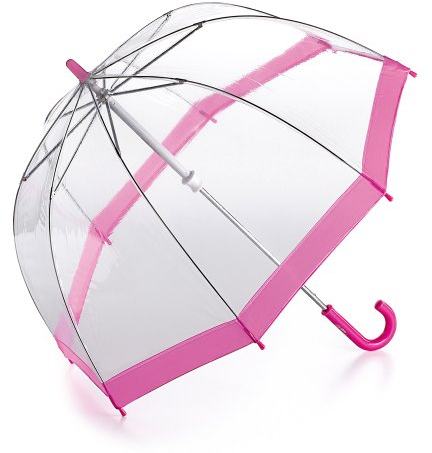 Fulton Funbrella Birdcage Kids Umbrella Pink Trim, Medium