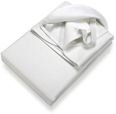SETEX Wasserdichter Molton Matratzenschutz, 3-lagig, 100 x 200 cm, Matratzenschoner aus 100% Baumwolle, Generation, Weiß