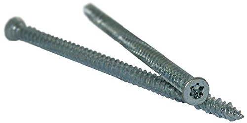 100 Fensterrahmenschrauben, Rahmenschrauben, Betonschrauben 7,5 x 212mm, Senkkopf