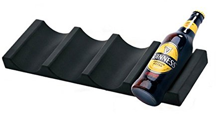 XiaoShenLu Portabottiglie di Birra - Armadio da Cucina e Frigorifero Storage Rack - Holder Organizer Water Bottles Lattine di Birra e Cibo, Nero
