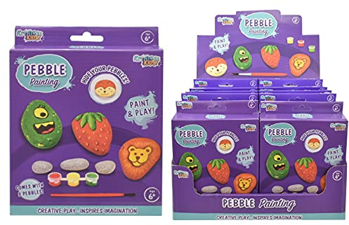 Kreative Kids Pebble Painting and Decoarting Set - Arts & Crafts Kit for Kids