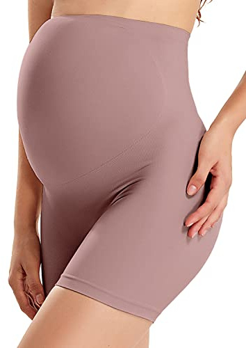 Gratlin Dam sömlös mamma-graviditet underbyxor shorts, Mochaccino, XL