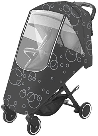 Regenschutz für Kinderwagen und Buggy - PVC, Transparent, Gute Luftzirkulation, Ohne Schädliche Substanzen