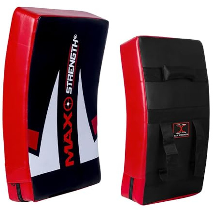 MAXSTRENGTH Kick Strike Shield for Kickboxing Training | Curved Muay Thai Kicking Pad, Strike Body Shield | Great for MMA, Martial Arts, Karate Workout 12CM Thick