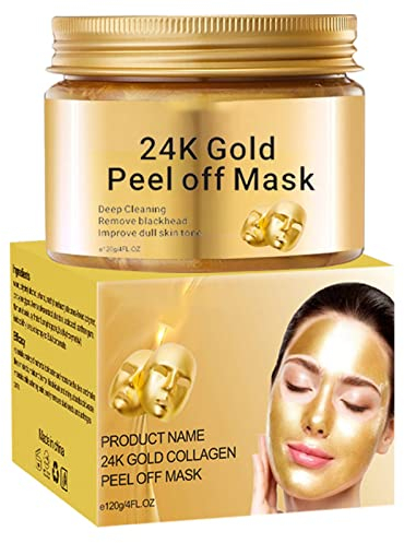 Peel Off Face Masks, Gold Face Peel Anti Wrinkle Anti Aging Facial Mask,Deep Skin Clean Purifying Acne,Reduces Fine Lines & Wrinkles,Skin Care Face Lifting Firming Mask