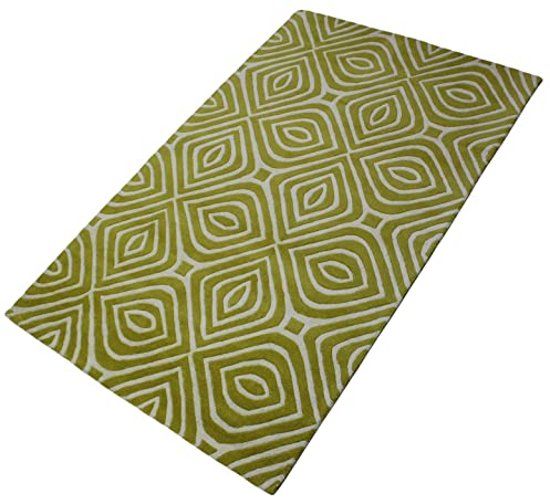 Orientmatta guld beige 100 % ull handtuftad matta sovrum 150 x 240 cm R69