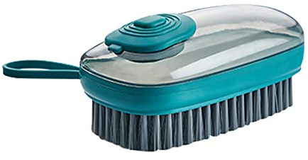 HUFFA Kitchen Pot Washing Soft Brush Kitchen Dishwashing Brush Laundry Brush Automatic Liquid Addition Shoe Cleaning Brush (Color : green)