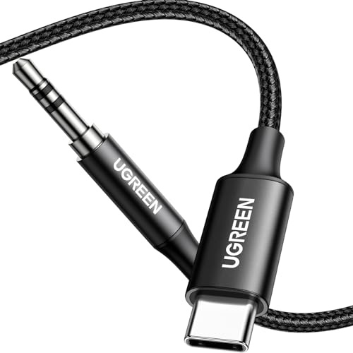 UGREEN USB C zu 3,5 mm Klinke Kabel DAC Stereo Auto Aux zu USB C Kabel(1m)