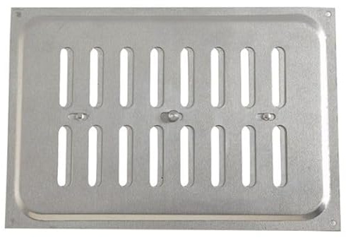 Rejilla de ventilación de metal de apertura y cierre, 9 x 6 pulgadas, ventilación de aire Hit & Miss Aire ajustable, cubierta de ventilación para armario, paquete de 1 unidad.