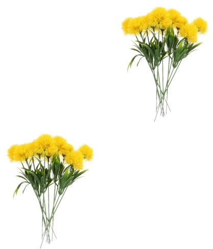 Zerodeko 20stücke Künstliche Löwenzahnblüten Realistische Dekoration Für Hochzeiten Wohnräume Arrangements Kunstblumen Für Kreative Bastelprojekte Stilvolle Akzente
