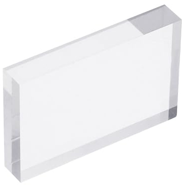 PATIKIL Acrylic Stamp Block, 1 Pack Clear Stamping Block with Grid Lines Decorative Mounting Blocks Set Rectangle for Scrapbooking Crafts Card Making