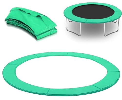 Protector Cama Elastica,Reemplazo De Almohadilla De Trampolín, Ø 183cm 244cm 305cm Cubierta De Resorte De Trampolín, Almohadilla De Repuesto De Trampolín Impermeable para Marcos Redondos