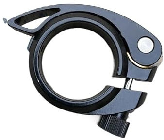 Sattelklemme Aluminium Legierung Fahrrad Sattelstütze Klemme 35 38 40 40,8 41mm MTB rennrad Radfahren Sattelstütze Klemme Schnellspanner fahrrad Ersatzteile Schnellspanner SattelstüTze(38mm black)