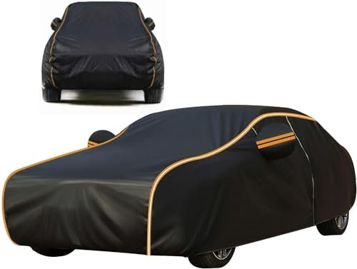Autoabdeckung Winter Wasserdicht für Volkswagen Touran,Auto Abdeckplane Staubdicht, Kratzfest,UV-Schutz Atmungsaktiv Vollgarage Autoplane Outdoor W1117DE1061