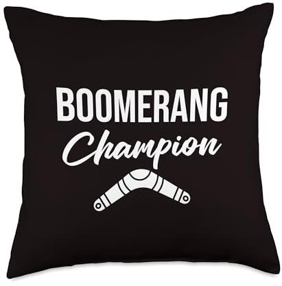 Boomerang Champion Throw Pillow