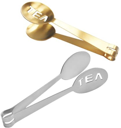 DECHOUS 2pcs Tea Clip Squeezer for Loose Tea Stainless Steel Bag Holder Scoop Accessory Tool